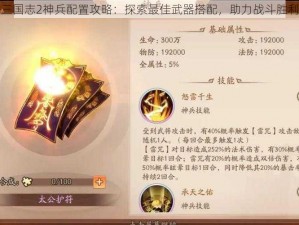 少年三国志2神兵配置攻略：探索最佳武器搭配，助力战斗胜利之道