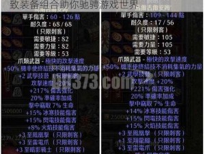 暗黑3PTR2.1版本：揭秘最佳配装策略，极致装备组合助你驰骋游戏世界