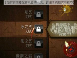 《如何安装和配置忍者切水果：详细步骤和实用技巧》