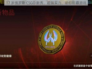 17 岁俄罗斯 CSGO 新秀，超强实力，助你称霸游戏