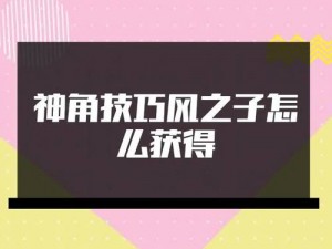 风之子：神角技巧全解析——风副本打法策略与操作技巧