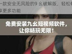 一款安全无风险的9 幺破解版，轻松畅享更多功能