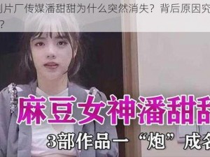 97 制片厂传媒潘甜甜为什么突然消失？背后原因究竟是什么？