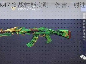 全民枪王 AK47 实战性能实测：伤害、射速、稳定性全面解析