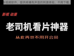 免费的开车视频软件，提供疼痛有声音的刺激体验，不用下载，直接使用