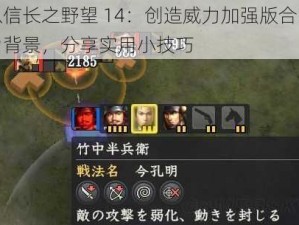 以信长之野望 14：创造威力加强版合战为背景，分享实用小技巧