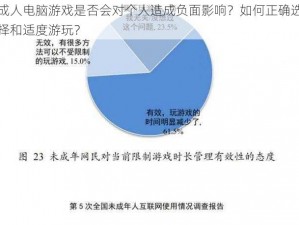 成人电脑游戏是否会对个人造成负面影响？如何正确选择和适度游玩？