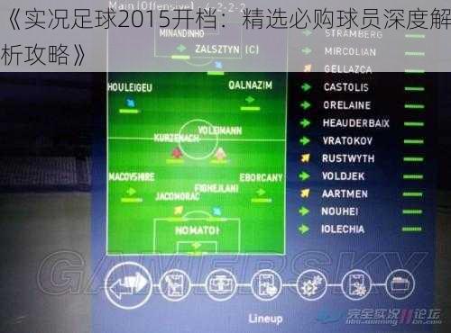 《实况足球2015开档:精选必购球员深度解析攻略》