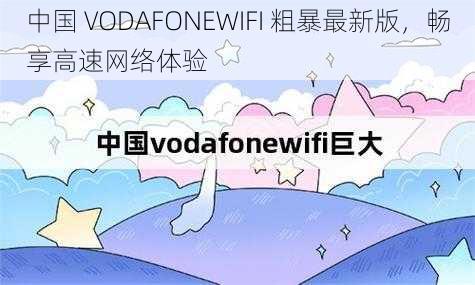 中国 VODAFONEWIFI 粗暴最新版，畅享高速网络体验