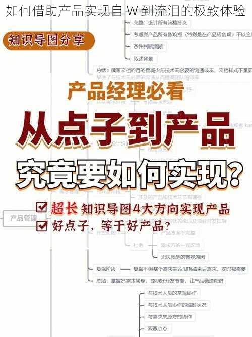 如何借助产品实现自 W 到流泪的极致体验