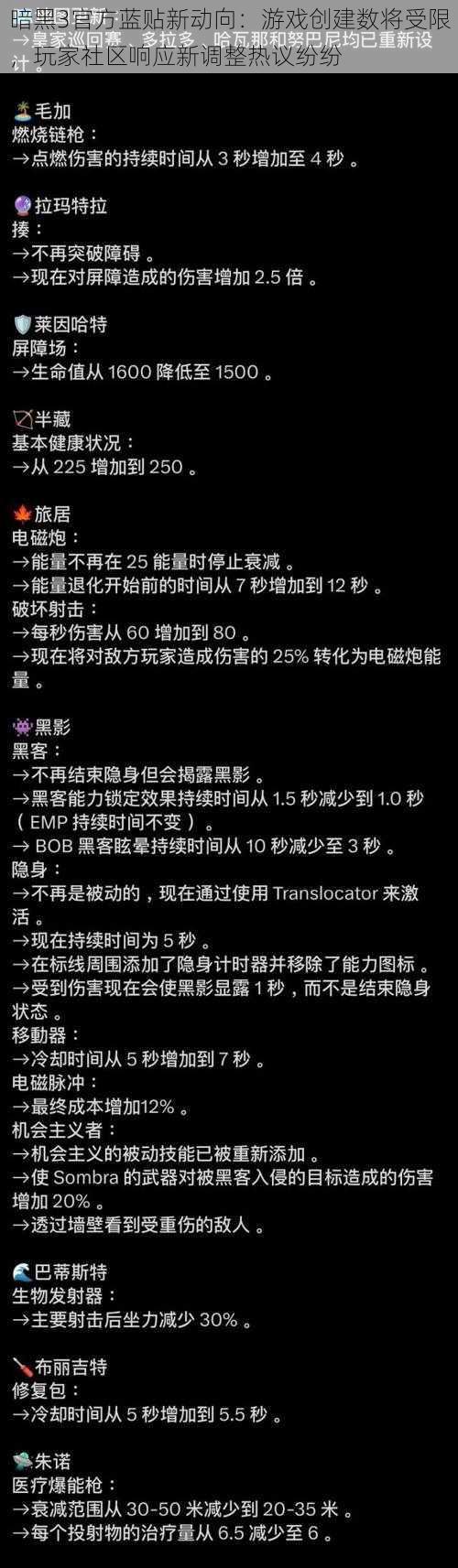 暗黑3官方蓝贴新动向：游戏创建数将受限，玩家社区响应新调整热议纷纷