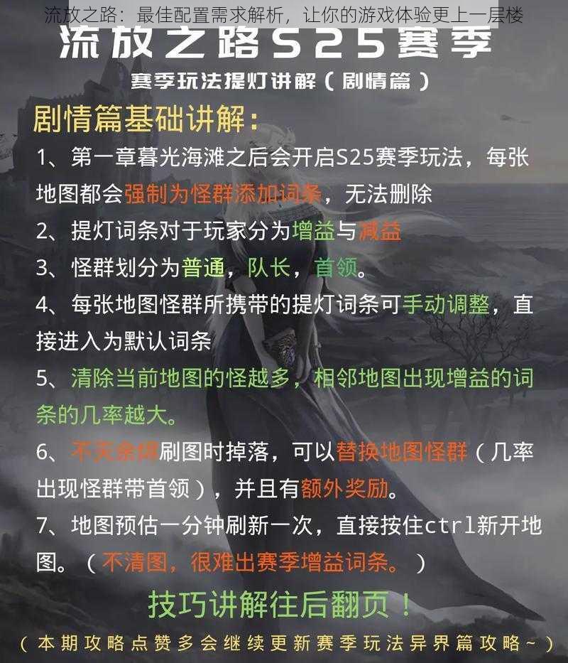 流放之路：最佳配置需求解析，让你的游戏体验更上一层楼