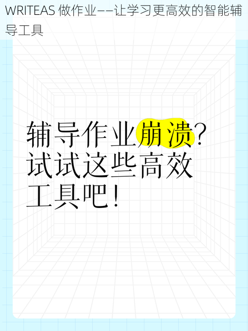 WRITEAS 做作业——让学习更高效的智能辅导工具