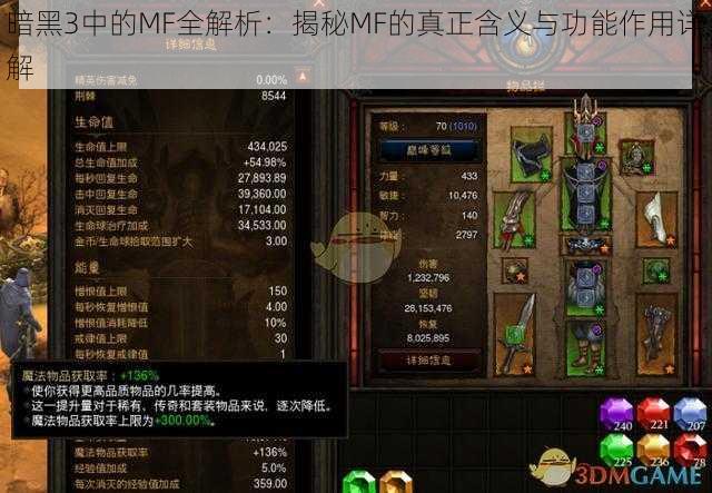 暗黑3中的MF全解析：揭秘MF的真正含义与功能作用详解