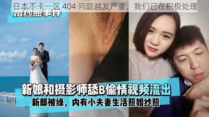 日本不卡一区 404 问题越发严重，我们已在积极处理