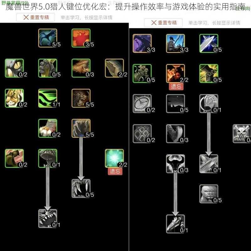 魔兽世界5.0猎人键位优化宏：提升操作效率与游戏体验的实用指南