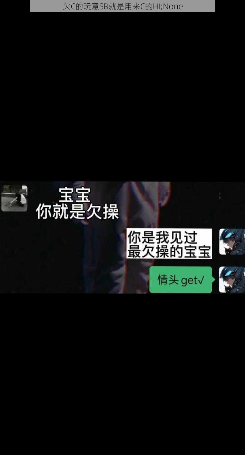 欠C的玩意SB就是用来C的HI;None