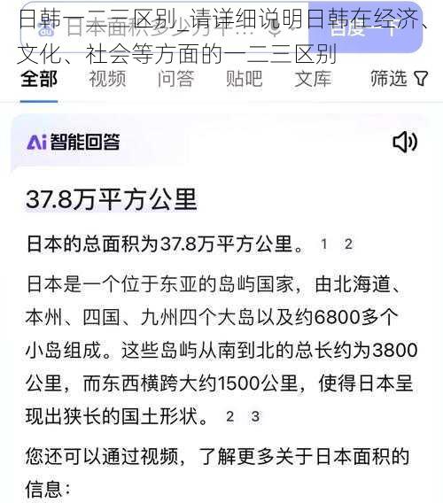 日韩一二三区别_请详细说明日韩在经济、文化、社会等方面的一二三区别