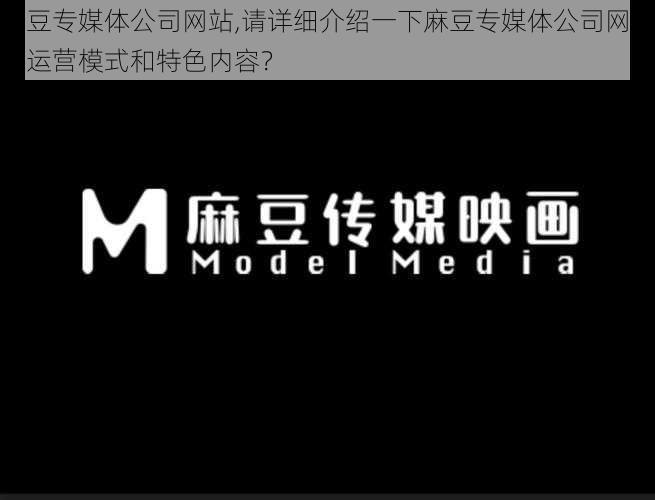 麻豆专媒体公司网站,请详细介绍一下麻豆专媒体公司网站的运营模式和特色内容？