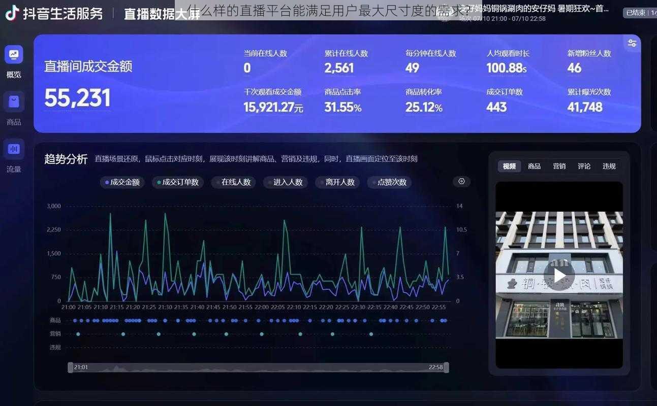 什么样的直播平台能满足用户最大尺寸度的需求？