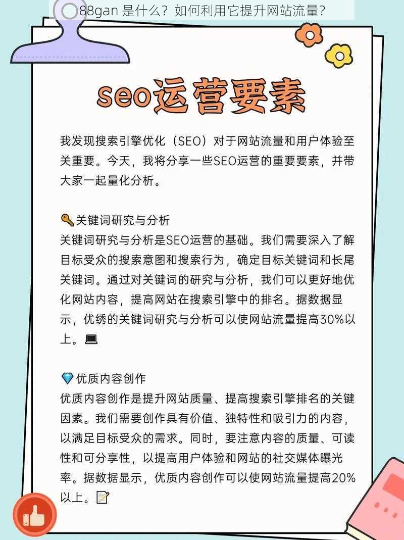 88gan 是什么？如何利用它提升网站流量？