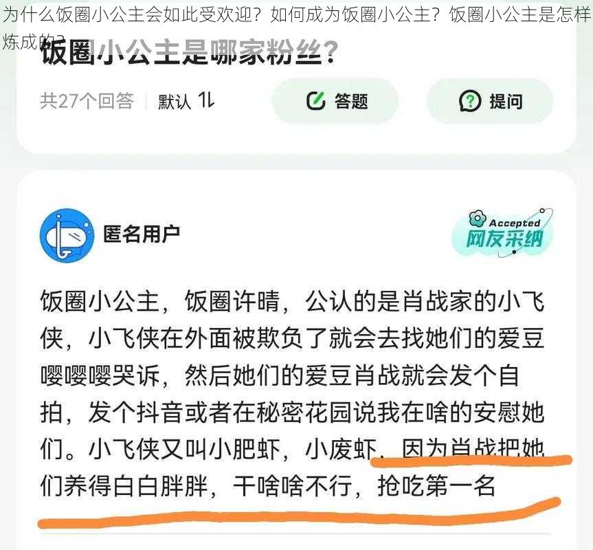 为什么饭圈小公主会如此受欢迎？如何成为饭圈小公主？饭圈小公主是怎样炼成的？