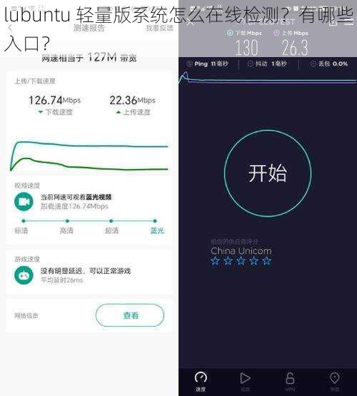 lubuntu 轻量版系统怎么在线检测？有哪些入口？