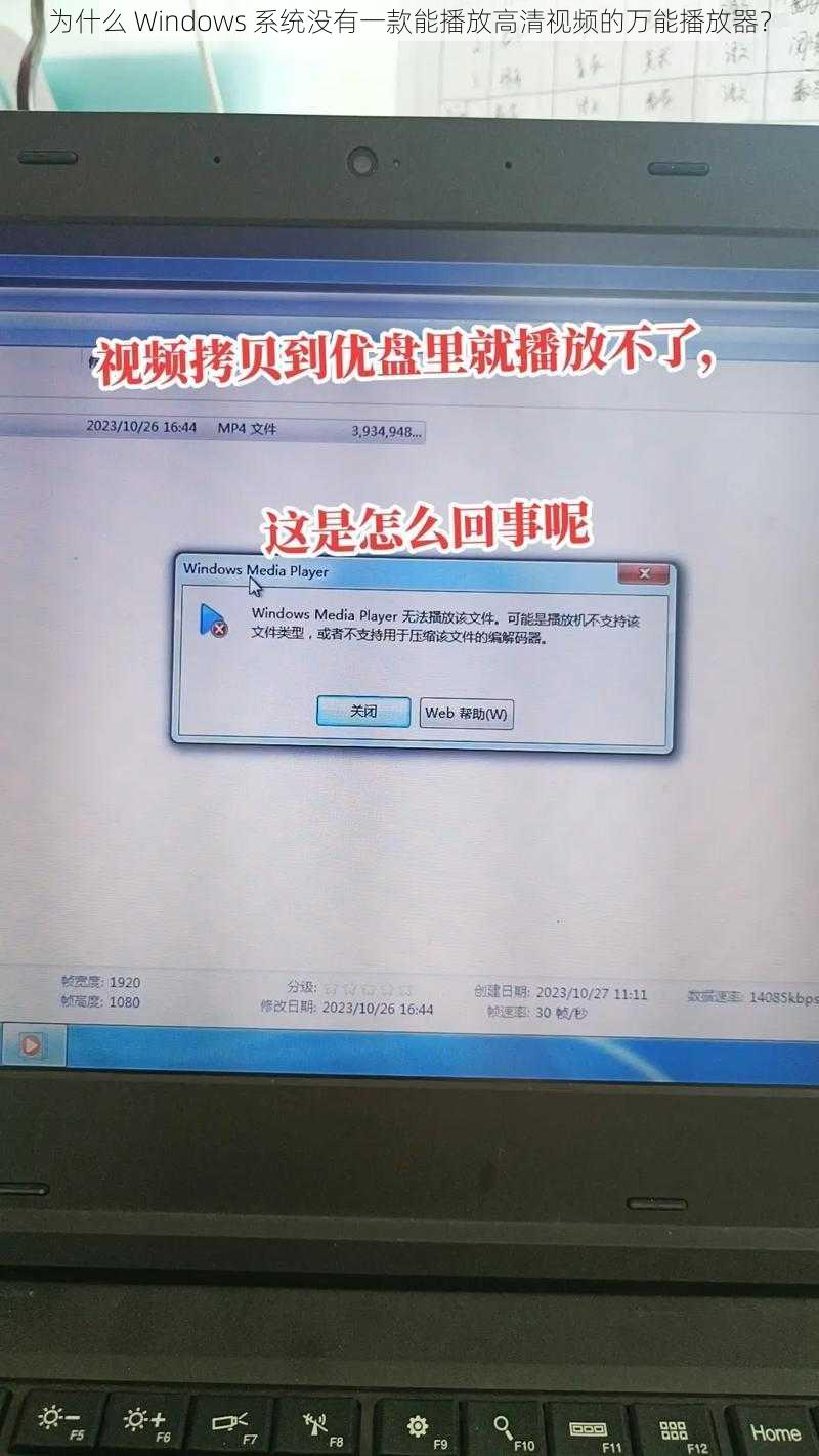 为什么 Windows 系统没有一款能播放高清视频的万能播放器？