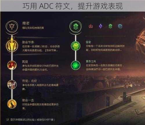 巧用 ADC 符文，提升游戏表现