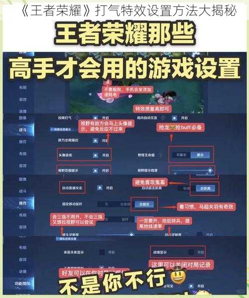 《王者荣耀》打气特效设置方法大揭秘