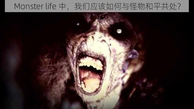 Monster life 中，我们应该如何与怪物和平共处？