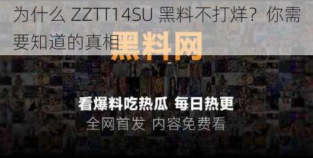 为什么 ZZTT14SU 黑料不打烊？你需要知道的真相