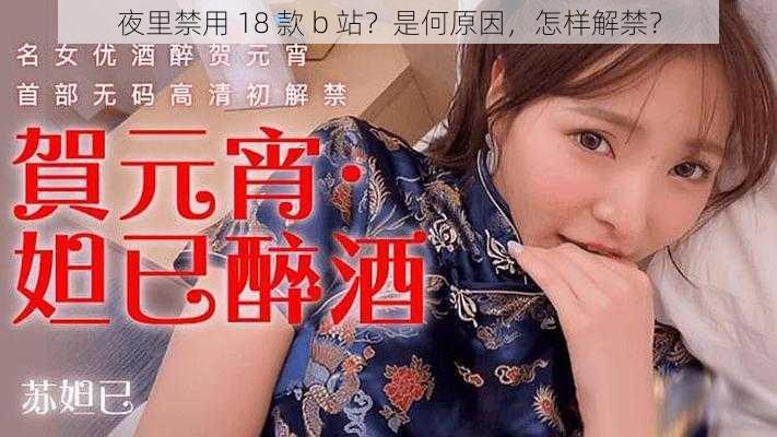 夜里禁用 18 款 b 站？是何原因，怎样解禁？