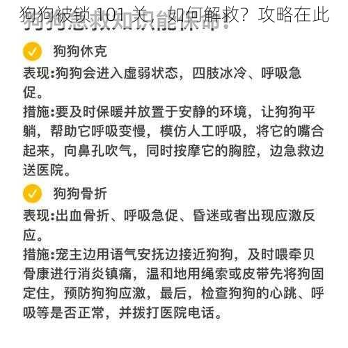 狗狗被锁 101 关，如何解救？攻略在此