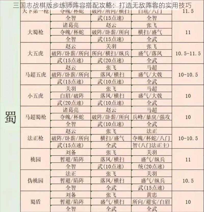 三国志战棋版步练师阵容搭配攻略：打造无敌阵容的实用技巧