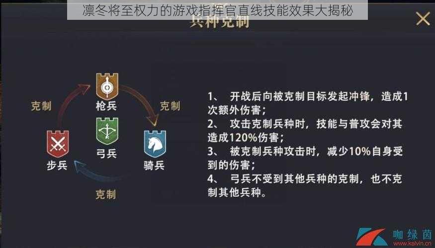 凛冬将至权力的游戏指挥官直线技能效果大揭秘